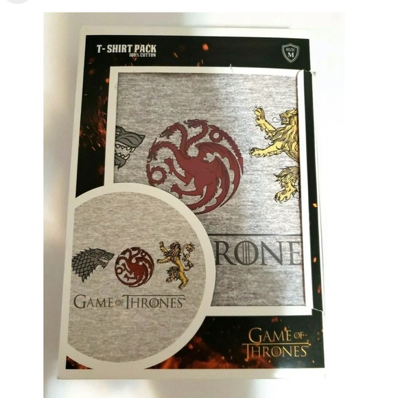 HBO Game Of Thrones Mens Graphic T Shirt Pack - Picture 2 of 5